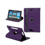 Wholesale Universal 7 Folio 360 Flip Leather Tablet Case (Purple)